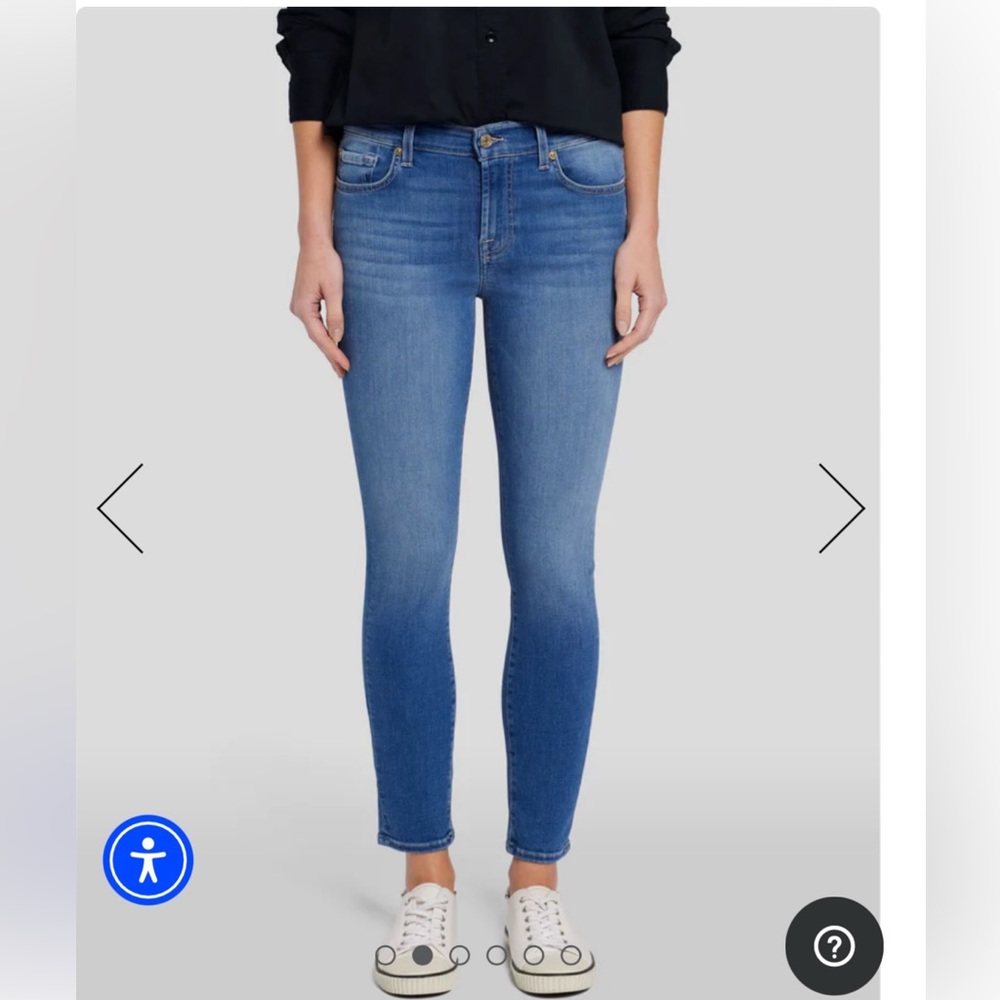 7 for all Mankind The Ankle Skinny Size 27